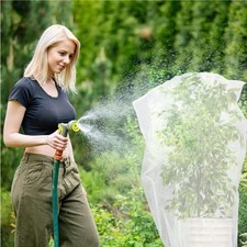 Bird Netting with Drawstring Shrub Bush Blueberry Barrier Protector Net