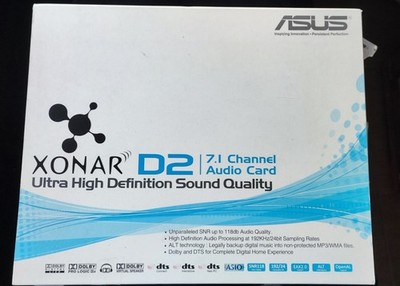 ASUS Xonar D2 / D2PM 7.1 PCI Sound Card | Dolby Digital Live DTS | Top-Zustand