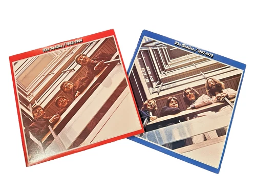 The Beatles Red 1962-1966 + Blue 1967-1970  2x Gatefold, 4x LP Lot-NM/NM Reissue
