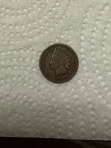 1898 Indian Head Cent Penny VG Condition