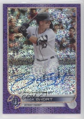 2022 Topps Chrome Rookie Purple Speckle Refractor 5/299 Zack Short Auto RC 1iv0