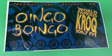 Vintage Oingo Boingo 1995 Farewell Tour KROQ Sticker. Unused. Vintage Oingo Boingo 1995 Farewell Tour KROQ Sticker. Unused.