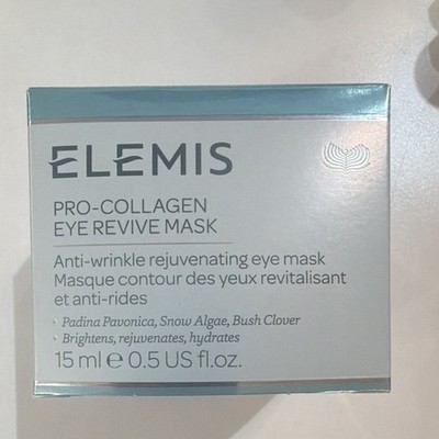 Elemis Pro-Collagen Eye Mask Brightens Hydrates Rejuvenates 15ml