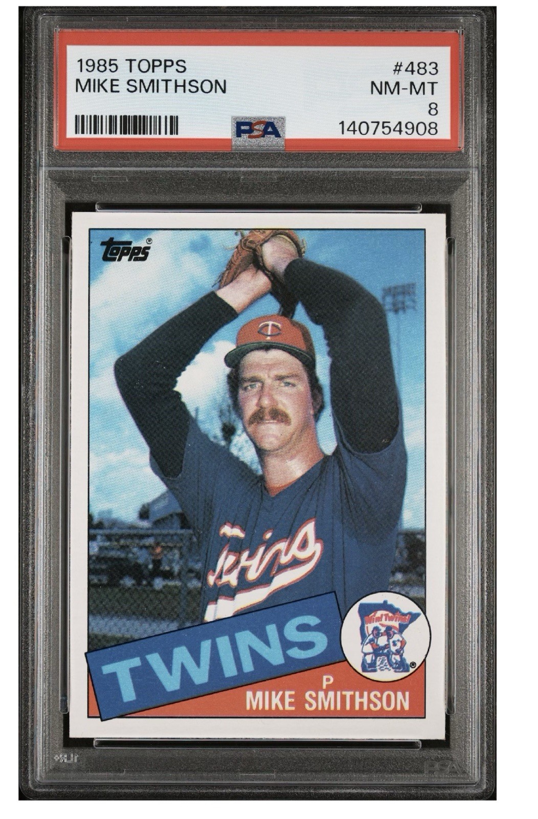 1985 Topps - Mike Smithson #483 PSA 8
