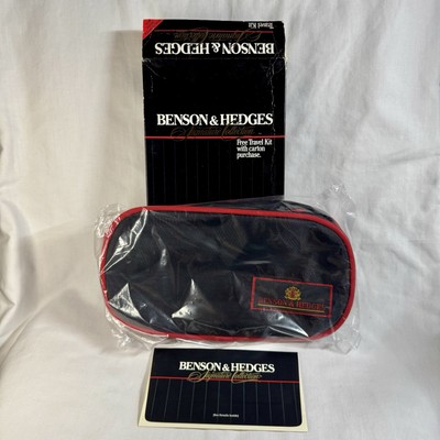 ebay tobacco policy Vintage Benson Hedges Bag Pouch Philip Morris 1989 Tobacco Travel  Tobacciana NEW