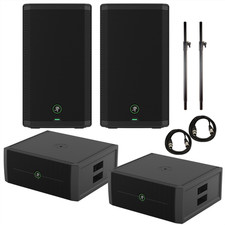 2x Mackie Thump Sub Go batteria subwoofer e Thrash 212 Go pacchetto altoparlante batteria