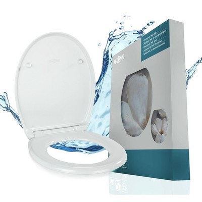 Allstar WC Sitz Fleur Duroplast Absenkautomatik Klobrille Toilettensitz