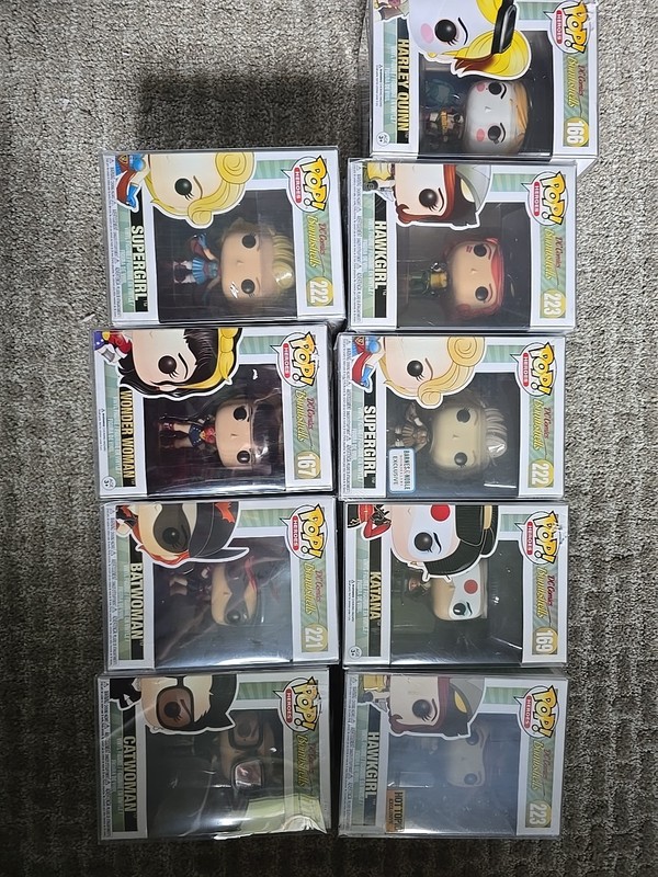 Funko Pop DC Bombshells Lot of 9 Harley Quinn Wonder Woman Catwoman Exclusives