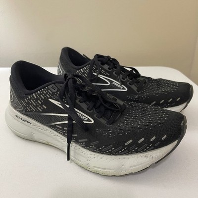 Brooks Glycerin 20 Womens 8.5 Black Running Athletic Shoes Sneakers 1203691B059