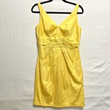 David's Bridal Bridesmaid Prom Dress Yellow Size 10 Wedding Formal Style F14259