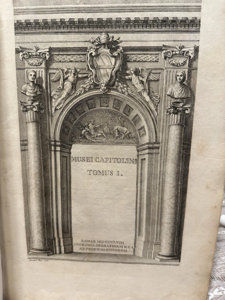 BOTTARI Musei Capitolini Tomus Vol 1 1748 1750 Great Binding Inc Very Rare - Image 3 of 4