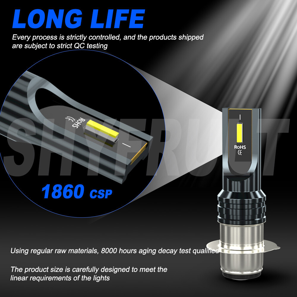 For Kawasaki ATV KFX400 20032006 KFX450R 20082014 H6 LED Headlight Light Bulbs eBay