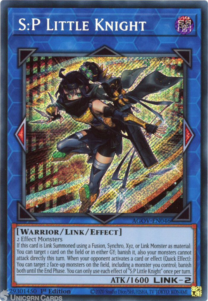 AGOVEN046 SP Little Knight Secret Rare 1st Edition YuGiOh Card eBay
