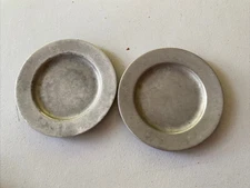 2 Vintage PEWTER PLATES BY BON CHEF AUGUSTA, NJ