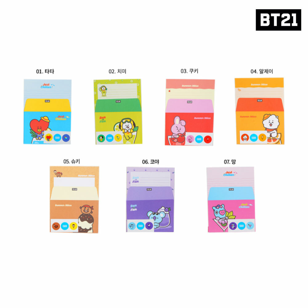 BTS BT21 Official Authentic Goods Letter Ver2 7SET by Kumhong
