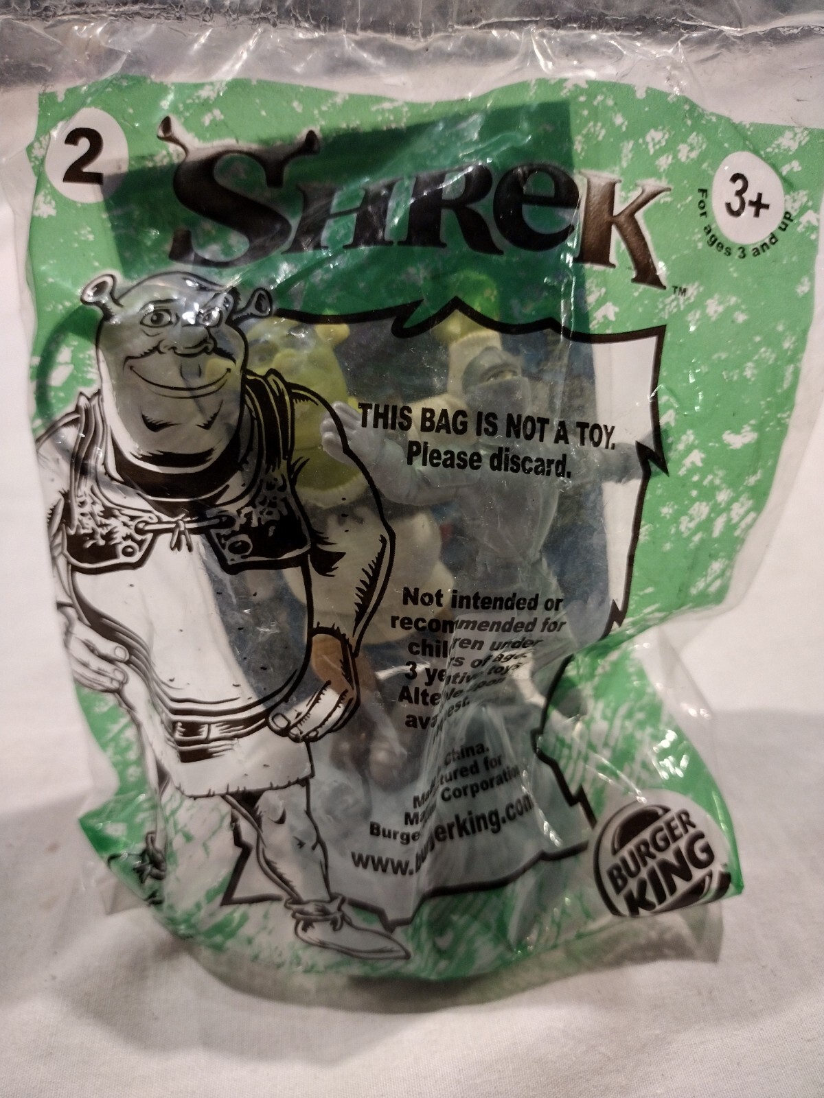 2001 Shrek Burger King Kids Meal Toy 2 HASSLE IN THE CASTLE DreamWorks