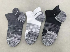 Women's Hex Tec Lightweight Running Ankle Socks Size M 3 Colors Bombas 3 Pairs