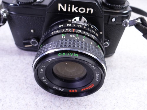 NIKON EM Camera (Black) w Albinar ADG 28mm 2.8 Lens / * AS IS - Picture 7 of 17