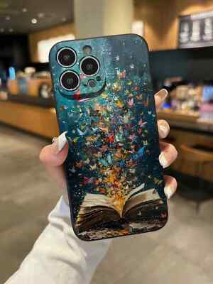 Butterfly Edge Painted Anti Drop Thick Case für iPhone Samsung Redmi