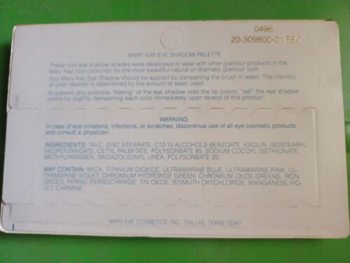 0496 Mary Kay Eye Shadow Palette Cool Blue/Pink Collection Vintage HTF PLS READ - Picture 2 of 2