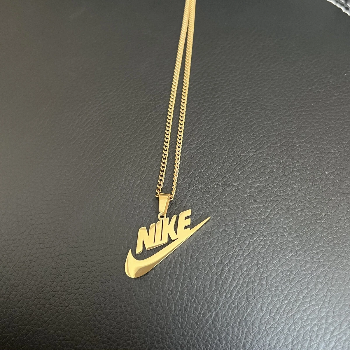 Nike Necklace Swoosh Logo Pendant Chain Necklace | Xmas Birthday Valentines  Gift