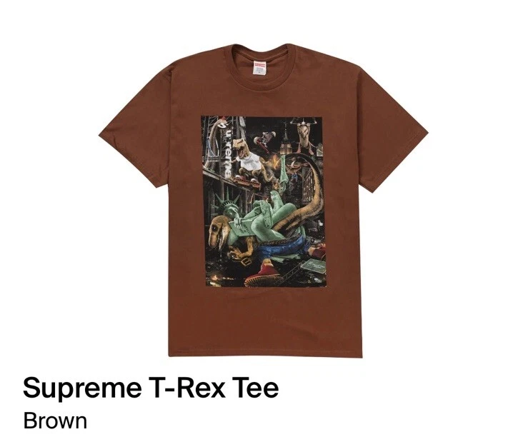 T shirt Supreme T Rex/couleur marron/taille S ! Marque Ne dans son sac/SS23/super rare !!!