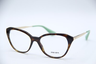NEW PRADA VPR 28S 2AI-1O1 HAVANA GOLD AUTHENTIC FRAMES EYEGLASSES 52-16