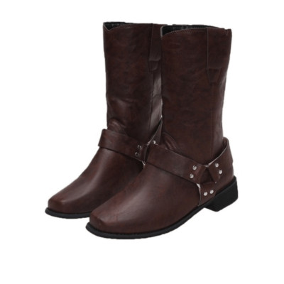 Lily Women s Harness Boots sz 7 Coffee NEW # Bag F-48