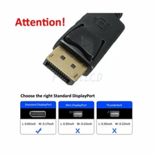 DisplayPort Male DP to VGA Adapter Cable cord 1080P laptop desktop Game Monitor