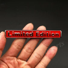 3D Metal Red Limited Edition Car Trunk Rear Side Emblem Badge Decal Sticker