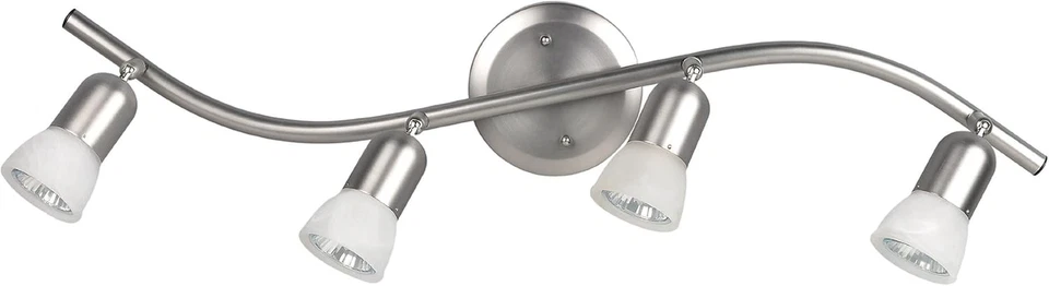 CANARM LTD. IT356A04BPT10 James 4 bombillas luz de pista, peltre cepillado Foto 4 de 4