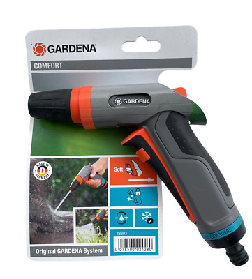 NEW ORGINAL GARDENA 18303 COMFORT TRIGGER GUN NOZZLE 13mm Made in Germany
