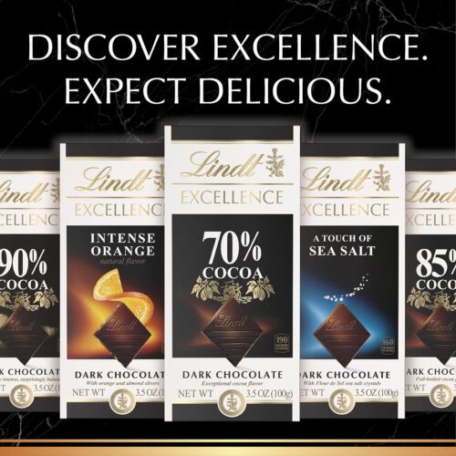 Barra de chocolate negro EXCELLENCE 70 % cacao, caramelo de chocolate negro, 3,5 oz. (Pack de 12) - Imagen 9 de 11