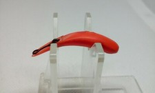 Vintage HELIN FLATFISH F4 Orange/Red Spots 1 1/2" Fly Rod Crankbait Fishin Lure 