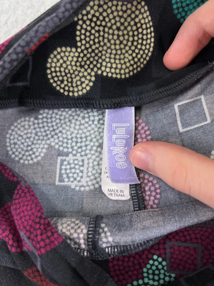 Leggings Lularoe X Disney para mujer altos y curvilíneos Minne Mickey Mouse estampado por todas partes Foto 3 de 4