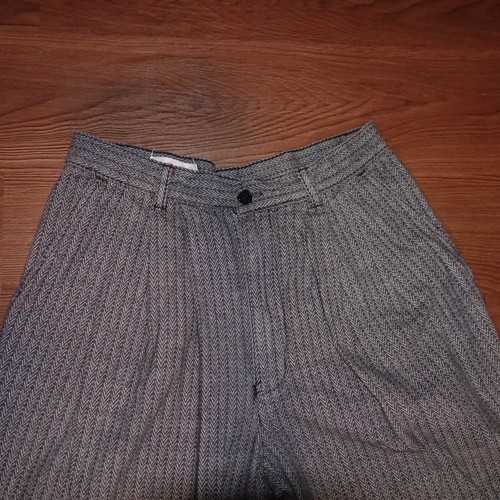 Vintage 80s Motto Red Dot Trousers Grey High Waist Tapered - 第 3/10 張圖片