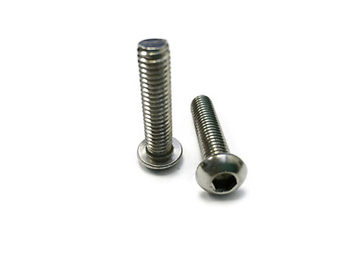 3/8-16 x 1 (FT) Coarse Thread 6 Lobe Button Head Cap Screw Tamper Resistant Pin-In Stainless Steel 18-8