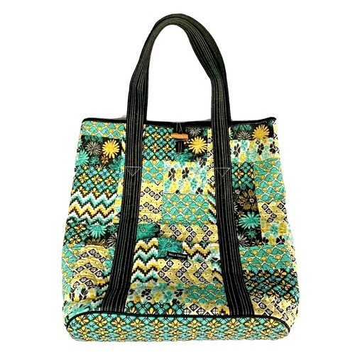 Bella Taylor Everyday Quilted Tote Bag For Women - Lightweight Vintage Vine Design With 10 Pockets, Midnight Color - View #4