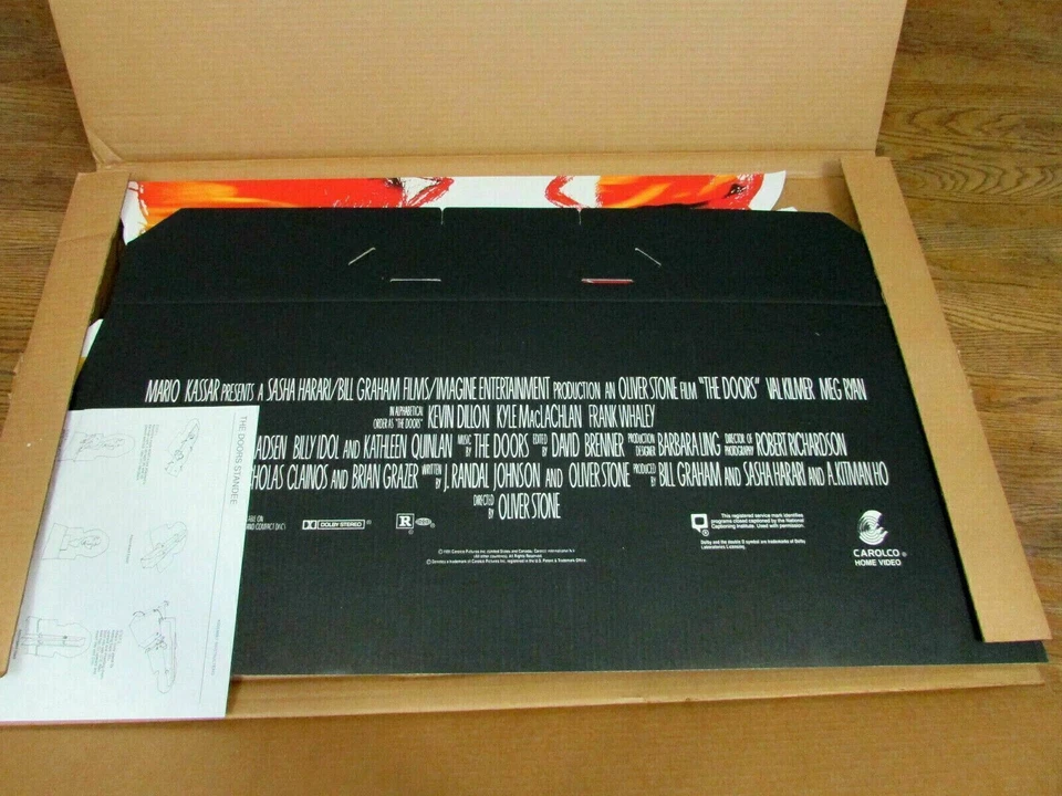 Película The Doors - Raro Video Promocional Tienda Piso Standee en Caja Original Foto 3 de 4