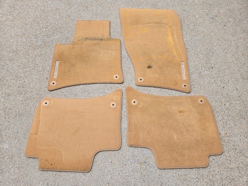 2011-2018 PORSCHE CAYENNE GTS Turbo Beige Carpet Floor MAT SET 4 pieces OEM