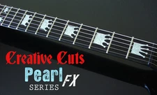 King Elvis Crown MOP WHITE SHELL Inlay Stickers Decal Set for BASS and GUITAR