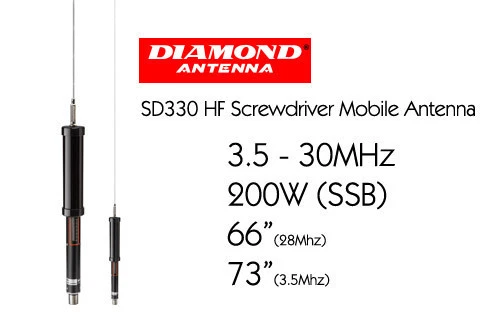 Antenna veicolare HF Diamond SD330 - Imagen 1 de 1
