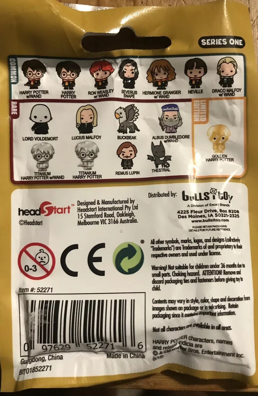 harry potter pencil topper blind bag