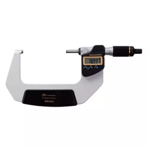 MITUTOYO 293-143-30 QuantuMike Coolant Proof LCD Micrometer 75 - 100mm MDE-100MX
