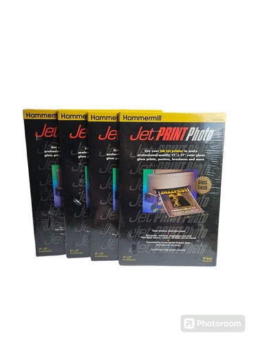 4pk Lot Hammermill Jet Print Photo Paper w/ Gloss Finish 11x17 80 Sheets Total
