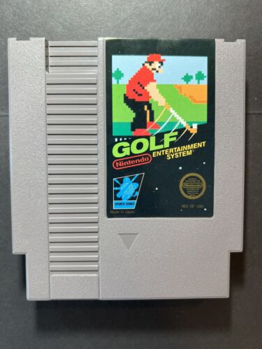 Golf Nintendo NES Completo CIB Box Manuale Testato Cerchio Sigillo Rev A NM+ - Foto 9 di 16