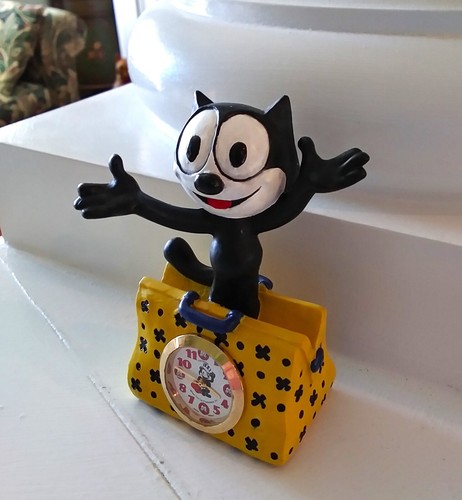 SELTENE Fantasma FELIX THE CAT Miniaturuhr - MIB - FUNKTIONIERT! NEUER AKKU! - Bild 6 von 8