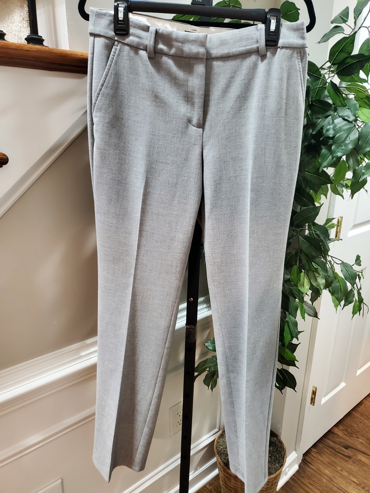 Talbots Women's Solid Gray Polyester Mid Rise Pul… - image 1
