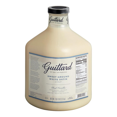 Ground White Satin Chocolate Flavoring Sauce 101 Fl. Oz. - 4 Pieces
