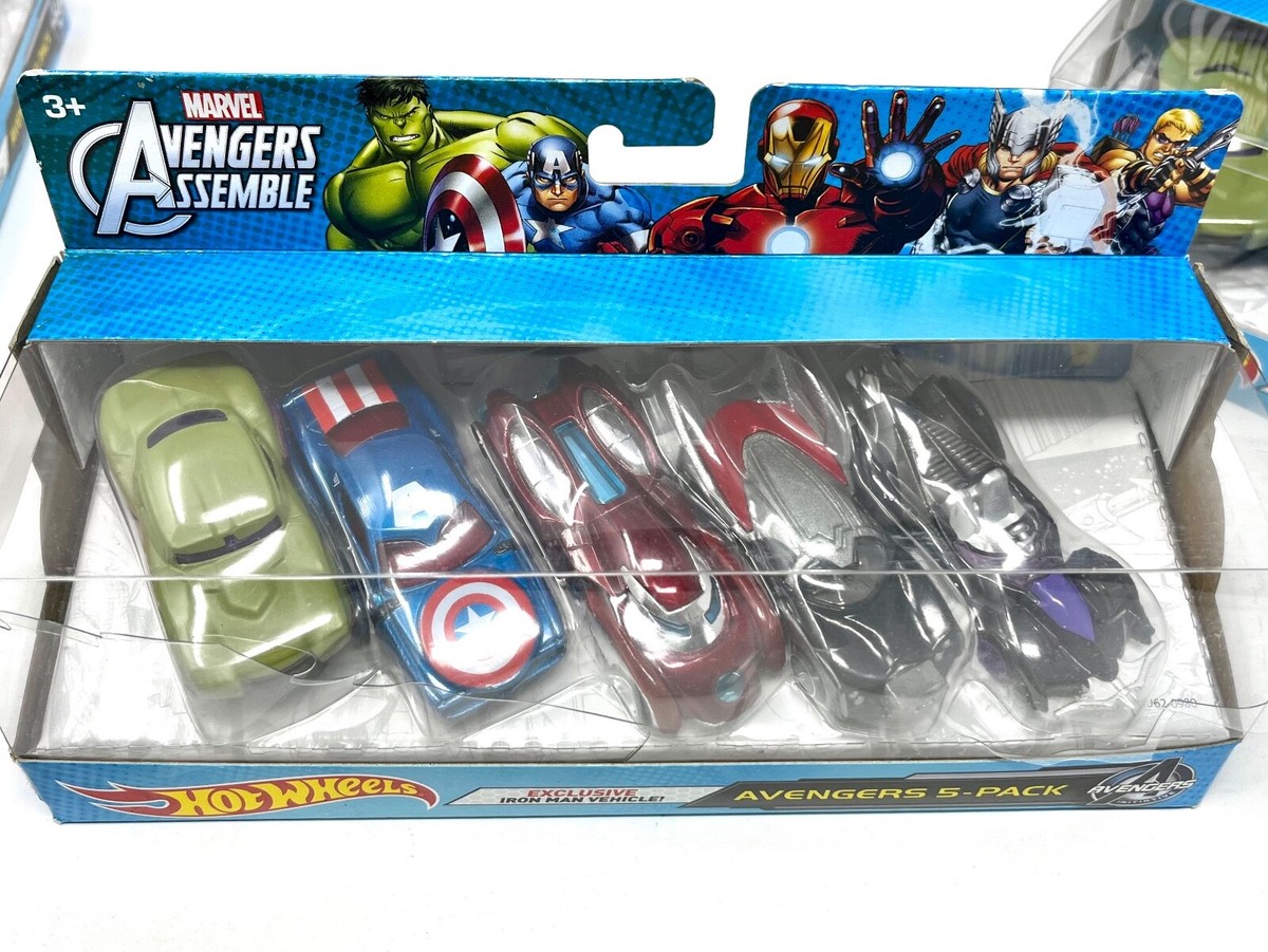 Hot Wheels Marvel Avengers Assemble Avengers 5-Pack ** Damaged